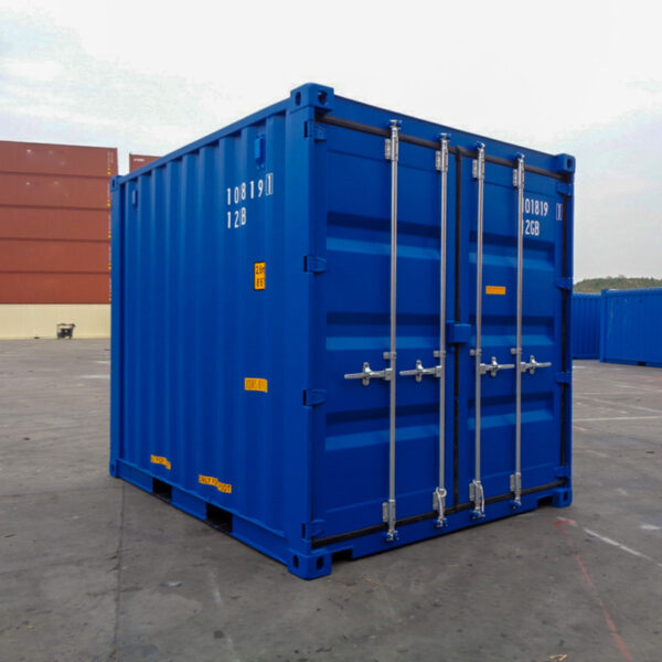 Contentor Marítimo 10 Pés Dupla Porta Azul