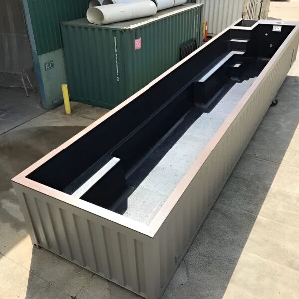 Piscina Contentor Modular em Aço Corten 40 Pés